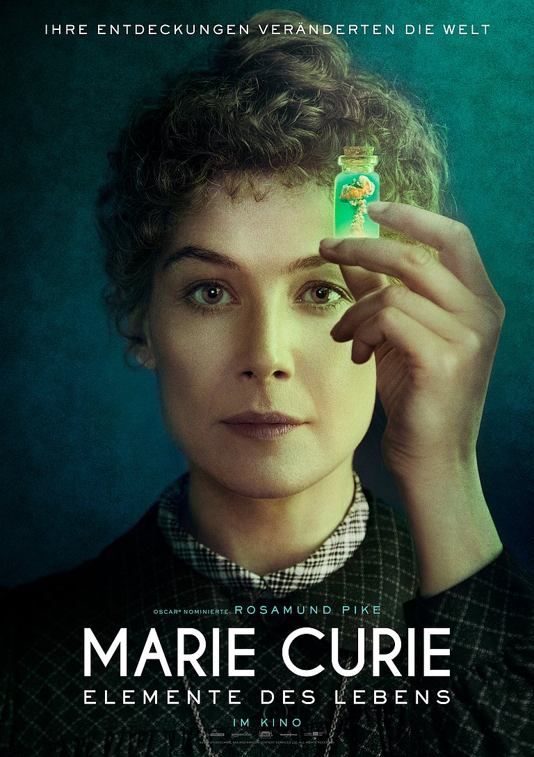 Filmplakat des Films Marie Curie - Elemente des Lebens