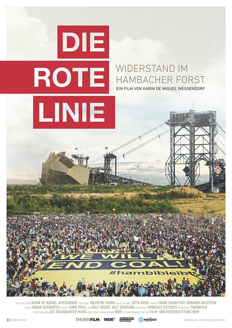 Filmplakat des Films Rote Linie, Die - Widerstand im Hambacher Forst