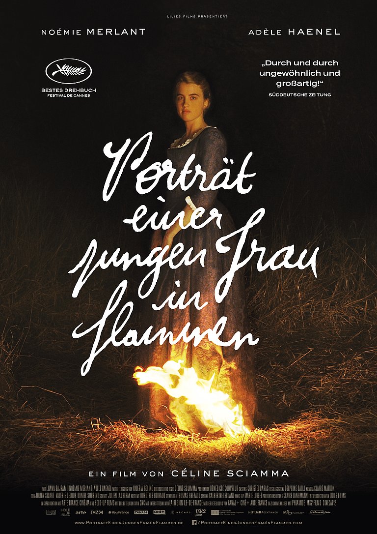 Filmplakat des Films Porträt einer jungen Frau in Flammen