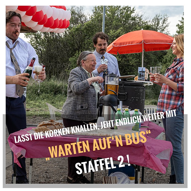 Filmplakat des Films Warten auf'n Bus - Premiere 2. Staffel
