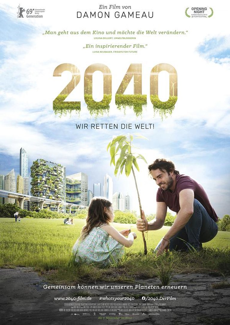 Filmplakat des Films 2040 - Wir retten die Welt!