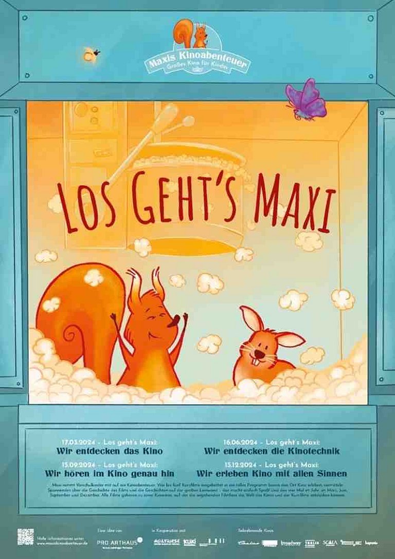 Filmplakat des Films Los geht's Maxi: Wir entdecken das Kino