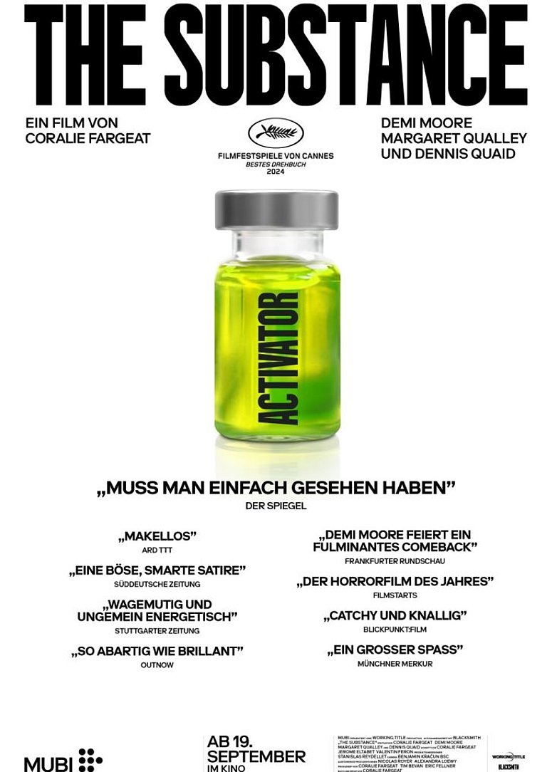 Filmplakat des Films The Substance
